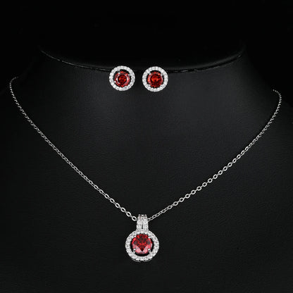 Nigerian Water Drop Cubic Zirconia Wedding Jewelry Sets Inlay Luxury Crystal Bridal Jewelry Set for Bridesmaids AS099
