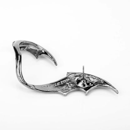 Gothic Punk Dragon Wing Cuff Ear Clip on Earrings Unisex Dragon Shaped Ear Nail Cuff Earrings for Women Fashion Jewelry 1pcs