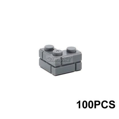 MARUMINE 150PCS 1x3 Wall Bricks Cube Idea Part House Build Block Parts 3622 Compatible Accessories DIY Assembly MOC Street View