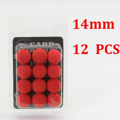12/15pcs Carp Fishing Accessories Foam Boilies for Zig Rig Hair Chod Ronnie Rig Pop UP Boilies for Carp Fishing Tackle Equipment