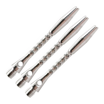 Yernea High-Quality 6Pcs/Lot Darts Shaft Aluminium Alloy Material 45mm Shafts Silvery White and Black Two Colour