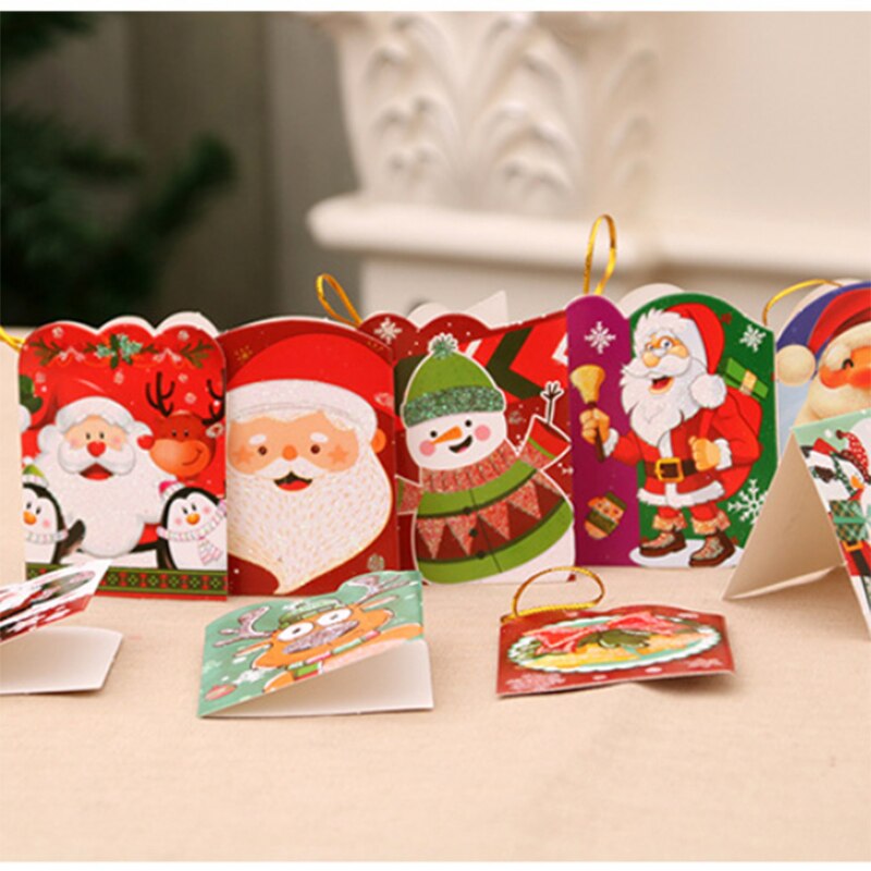Christmas Greeting Card Christmas Tree Wishing Card Small Elevator Small Card Christmas Decoration Card Blessing Wish Card