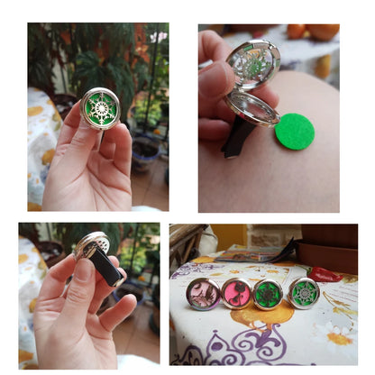 New Aromatherapy Jewelry Car Perfume Air Freshener Car Clip Tree of Life Aroma Essential Oil Diffuser Necklace Locket Pendants