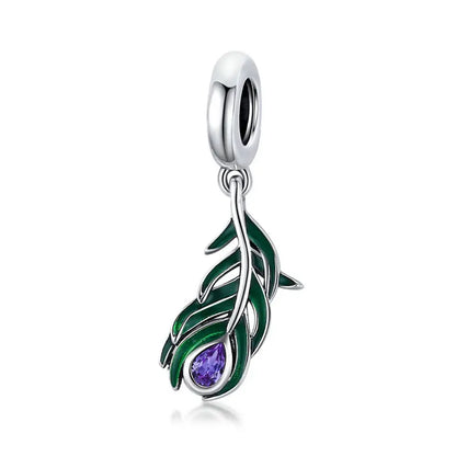 BAMOER 925 Sterling Silver Crystal Bee Crystal Charm Fit Women Charm Bracelets DIY Jewelry Girlfriend