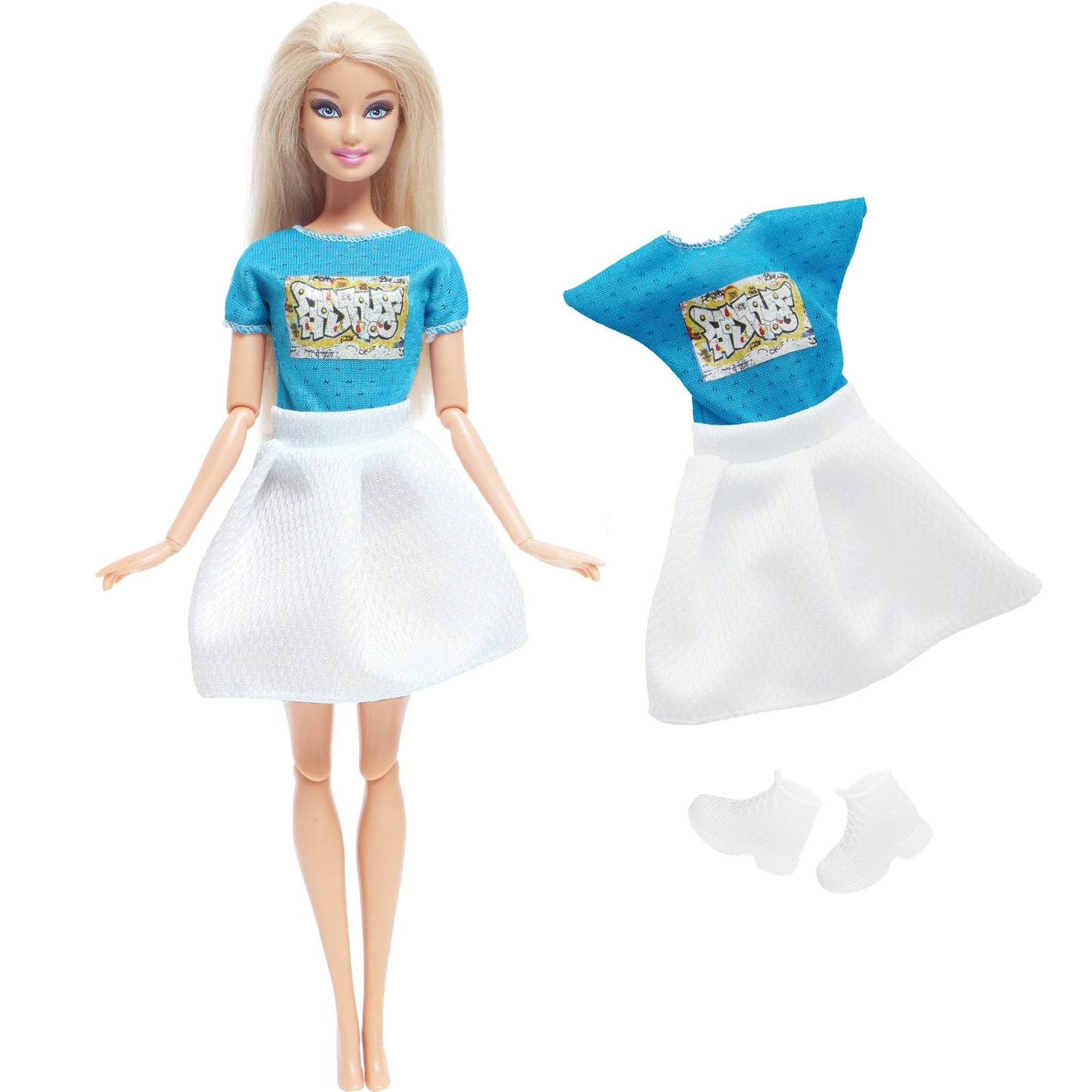 1x Doll Clothes Fashion Dress Daily Wear Skirt Party Gown Blouse Pants Clothes for Barbie Doll Accessories Lovely Girl Baby Toys