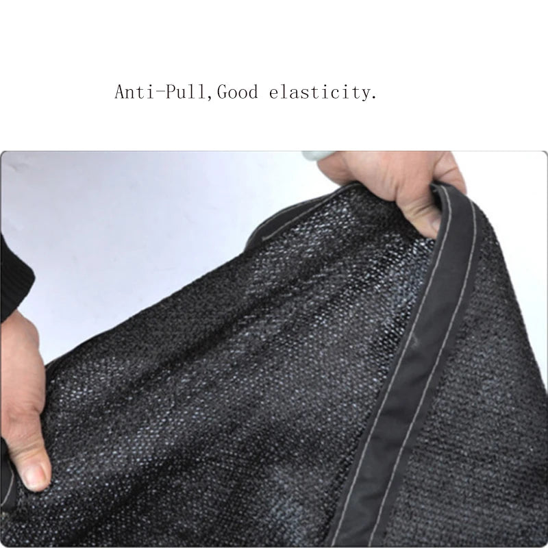 Sun Shade Sail Black HDPE Sunshade Net Sun Shelter Outdoor Garden Sunblock Shade Cloth Patio Cover Anti-Uv Car Cover 2m 4m 5m 6m