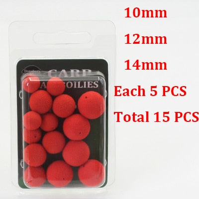 12/15pcs Carp Fishing Accessories Foam Boilies for Zig Rig Hair Chod Ronnie Rig Pop UP Boilies for Carp Fishing Tackle Equipment