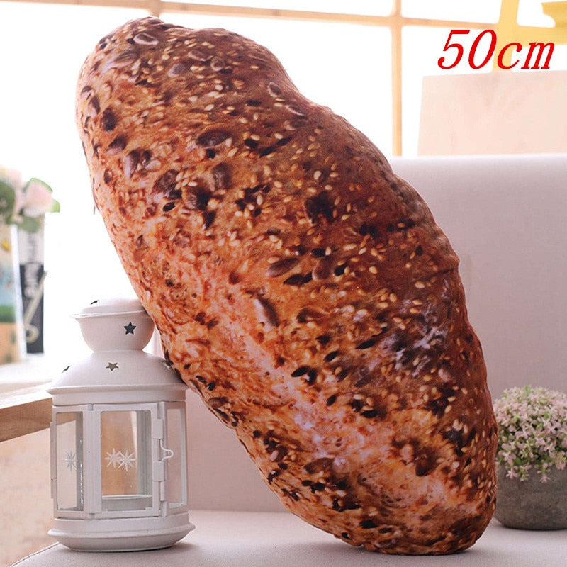 Creative Simulational Plush Bread Burger Shape Pillow Funny Food Nap Pillow and Cushion Kids Toy Birthday