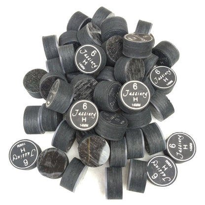50pcs/Lot Jassinry Billiards Cue Tips With Transparent Cushion 14mm Pool Tips in S/M/H Billiard Accessories