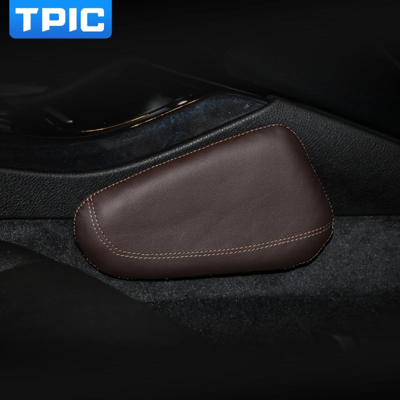 TPIC Leather Leg Cushion Knee Pad for BMW E46 E90 E92 E60 F30 F20 F22 F10 X1 X3 X4 X5 X6 2 3 5 7 Series Interior Car Accessories