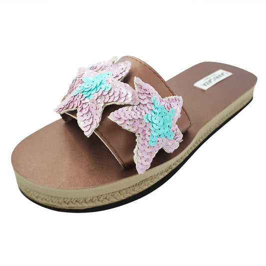Hamptons Blue Stars - Women’s Espadrille Flat