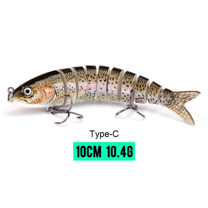VTAVTA 10/14cm Sinking Wobblers Fishing Lures Jointed Crankbait Swimbait 8 Segment Hard Artificial Bait for Fishing Tackle Lure