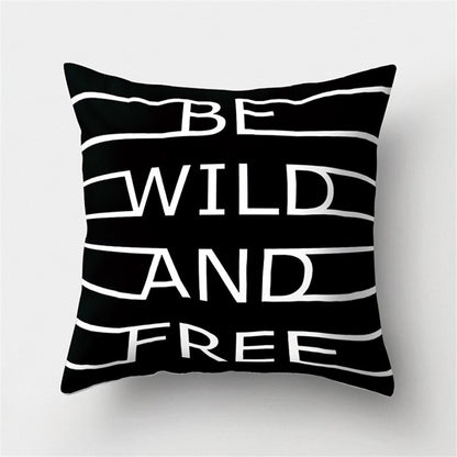 45x45cm Black White Geometric Cushion Cover Car Pillowcase Sofa Cushions Decorative Pillowcover Home Decor Pillow Cases