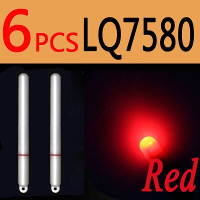 ICERIO 6PCS Electronic Light Sticks Night Fishing Float Rod Light Water Proof Fish Gathering Glow Lamp Lights Luminous Sticks