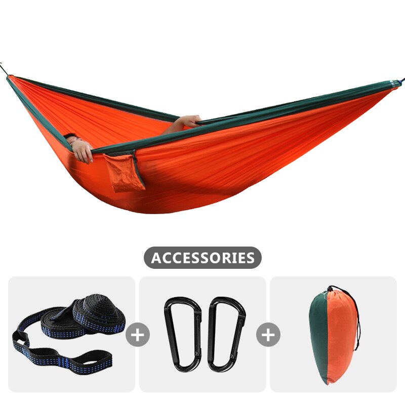 2-3 Person Large Size 300x200cm Hammock Outdoor Survival Camping Portable Hammock Leisure Patio Garden Terrace Double Traveling