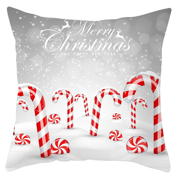 45x45cm Santa Claus Christmas Pillowcase Merry Christmas Decor for Home Christmas Ornament Xmas
