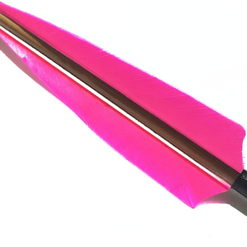 50 Pcs 5 Inch 9 Colors  Shield Turkey Feathers Arrow Feather Fletching for Any Wooden & Bamboo Arrow for Archery Hunting