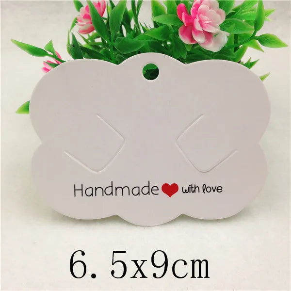 100pcs Multi-Style Hair Clip Cards Hair Accessories Jewelry Display Card Fashion Hair Clip Packaging Vintage Classic Card