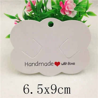 100pcs Multi-Style Hair Clip Cards Hair Accessories Jewelry Display Card Fashion Hair Clip Packaging Vintage Classic Card