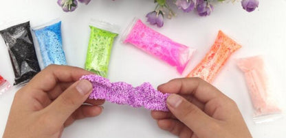 2 Sets Snow Pearl Mud 1 Pc Painting Board Hand Painting Art Toys Drawing Playdough Toys Set Board Diy Toy for Children GYH