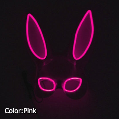 Halloween Carnival Party Costume Decoration Luminous LED Mask Halloween Mask LED Maske Light Up Party Masks for Glow Party