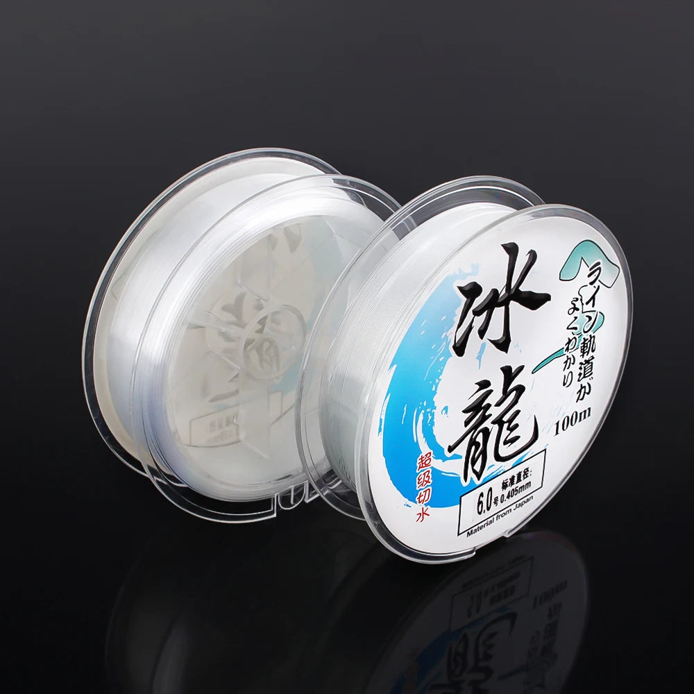 100M Nylon Fishing Line Monofilament Japanese Material for Saltwater Carp Fishing Fluorocarbon Fishing Lline Fly Line