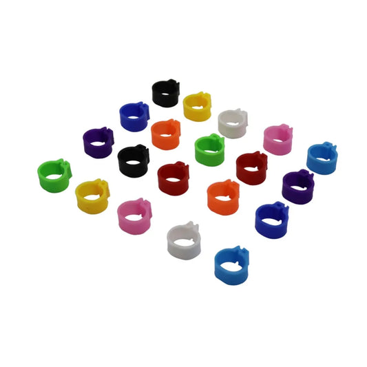 Multicolor Pigeons Rings 10mm Bayonet Identification Ring Bird Plastic Clip Rings Pigeon Foot Ring Pigeon Supplies 200 Pcs
