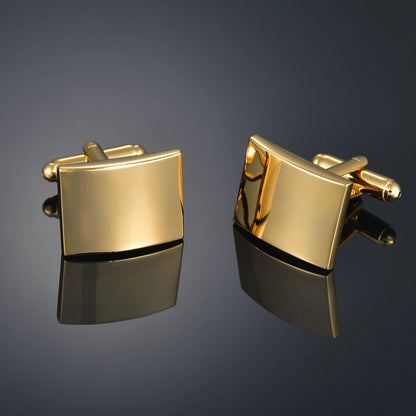 French Shirt Cufflink for Mens Brand Designer Cuffs Button Male Silver High Quality Luxury Wedding Jewelry Father's Day