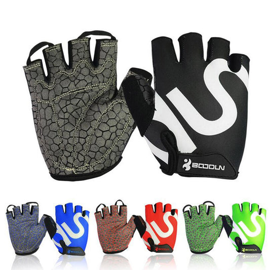 Men Women Gym Weightlifting Gloves Body Building Half Finger Workout Fitness Gloves Shockproof An-Slip Sports Training Gloves
