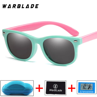 New Kids Polarized Sunglasses Children Boys Girl Sun Glasses Silicone Safety Glasses UV400 Eyewear Baby Shades Oculos With Boxes