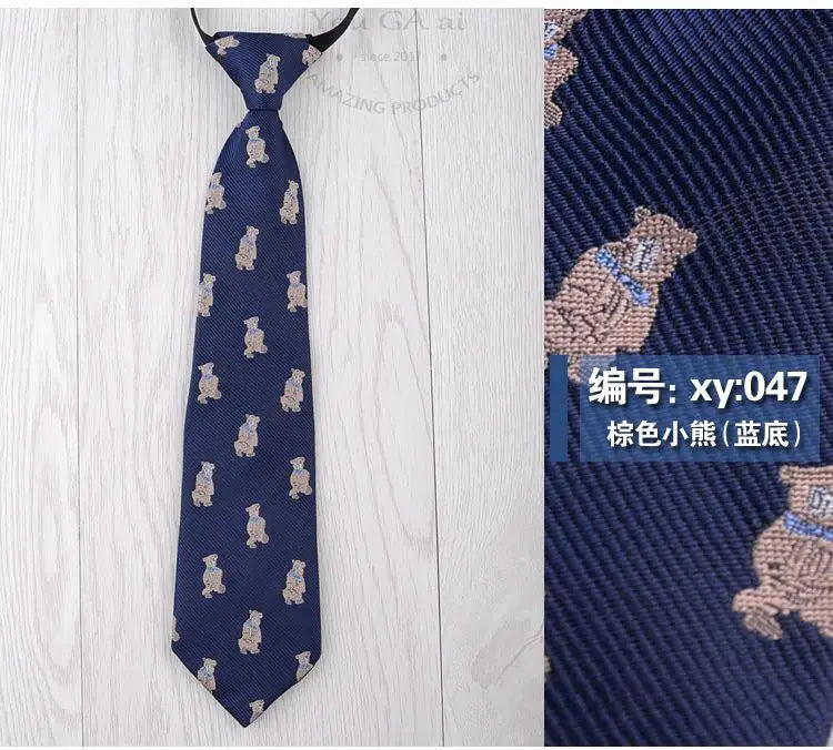 28*6cm Gravata Boys Girls Children's Tie School Class Dance Costume Accessories Band Cartoon Student Tie Necktie Neckcloth