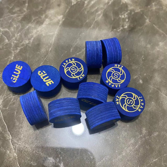 3pcs/Lot ZAN 14MM Blue Professional Billiard Leather Cue Tip S/M/H  8 Layers Leather Billiard Pool Supplies