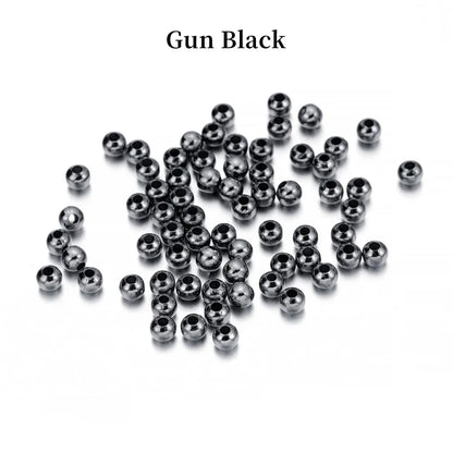 30-500pcs/Lot 2 2.5 3 4mm Gold Color Round Spacer Beads Ball End Seed Metal Bead for Jewelry Making Findings Accessories Supplie