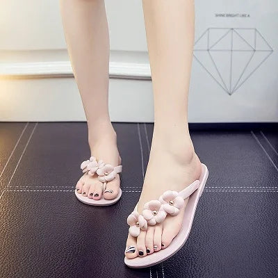 LCIZRONG Cartoon 13 Styles Women Jelly Flip Flops 36-41 Size Beach Flat Slippers Fashion Fruit Transparent Animal Creative Shoes