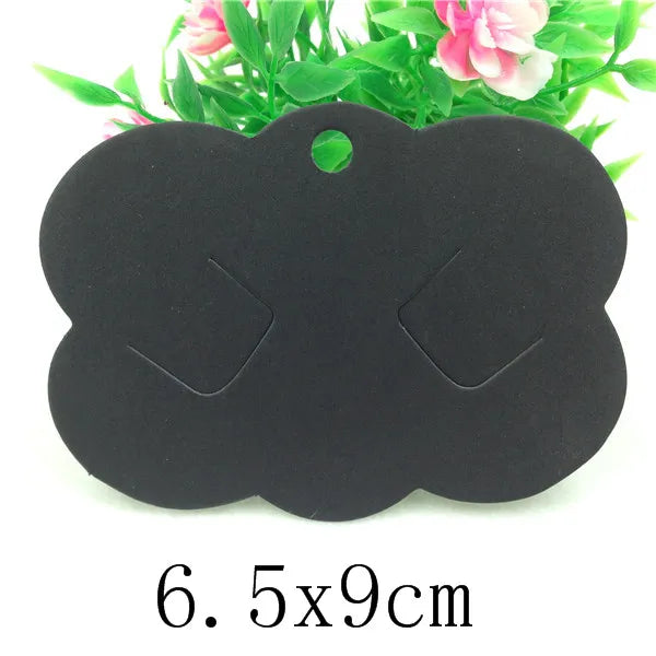 100pcs Multi-Style Hair Clip Cards Hair Accessories Jewelry Display Card Fashion Hair Clip Packaging Vintage Classic Card