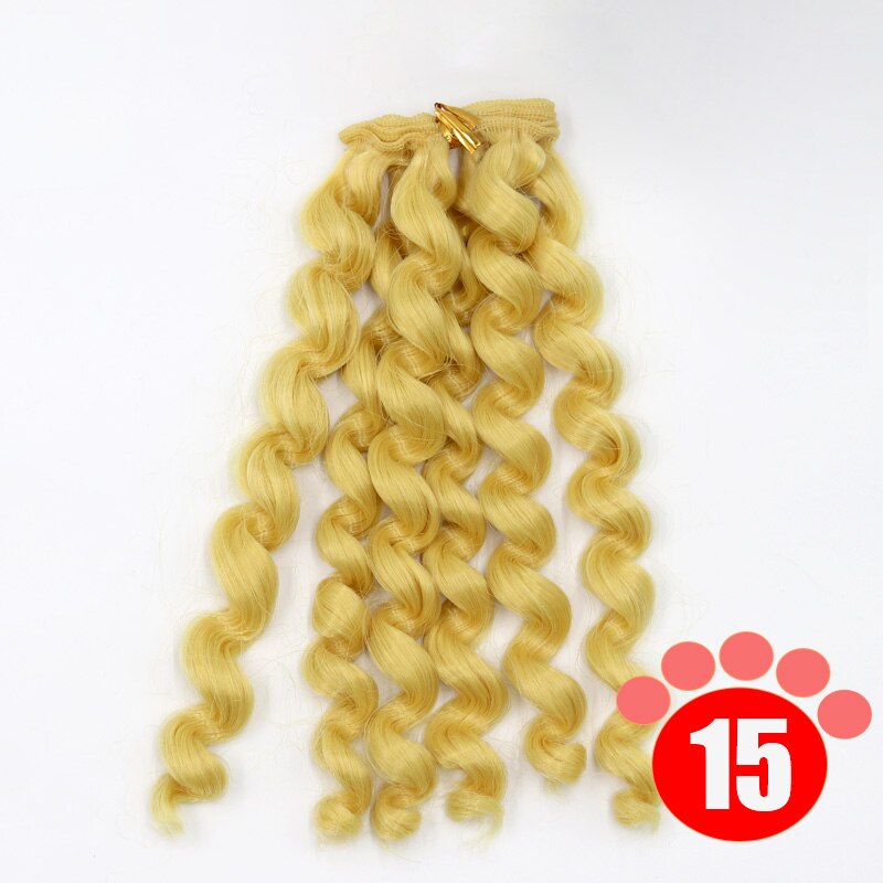 Msiredoll Bjd Wig Accessories 1piece 20*100CM Doll Hair for 1/3 1/4 1/6 1/12  Curly Doll Hair Bjd Wig Diy