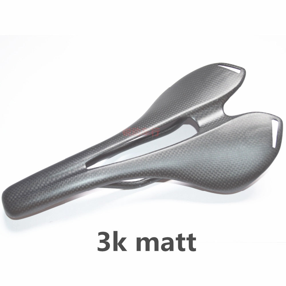 Superlogic 3K Full Carbon Fiber Bicycle Saddle Road MTB Bike Carbon Saddle Seat Matt Bike Cushion 275*143mm Cycling Parts