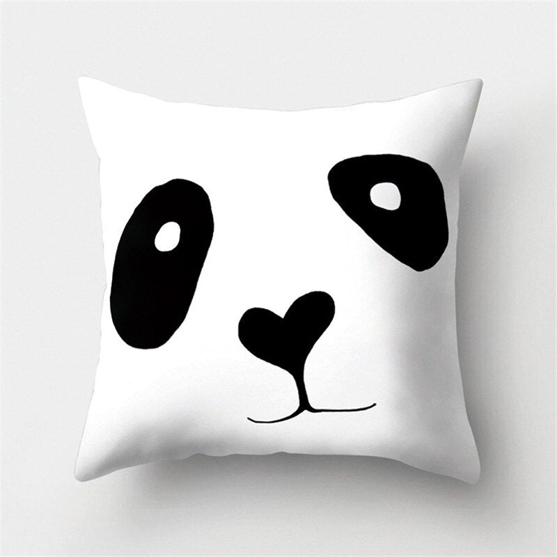 45x45cm Black White Geometric Cushion Cover Car Pillowcase Sofa Cushions Decorative Pillowcover Home Decor Pillow Cases