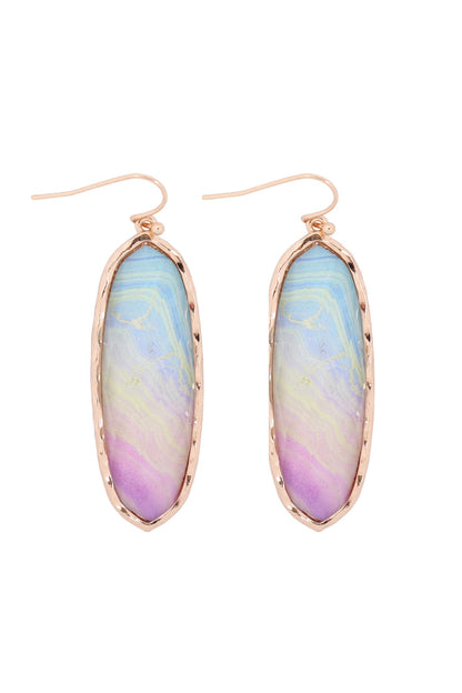 Ae0341 - Printed Epoxy Earrings
