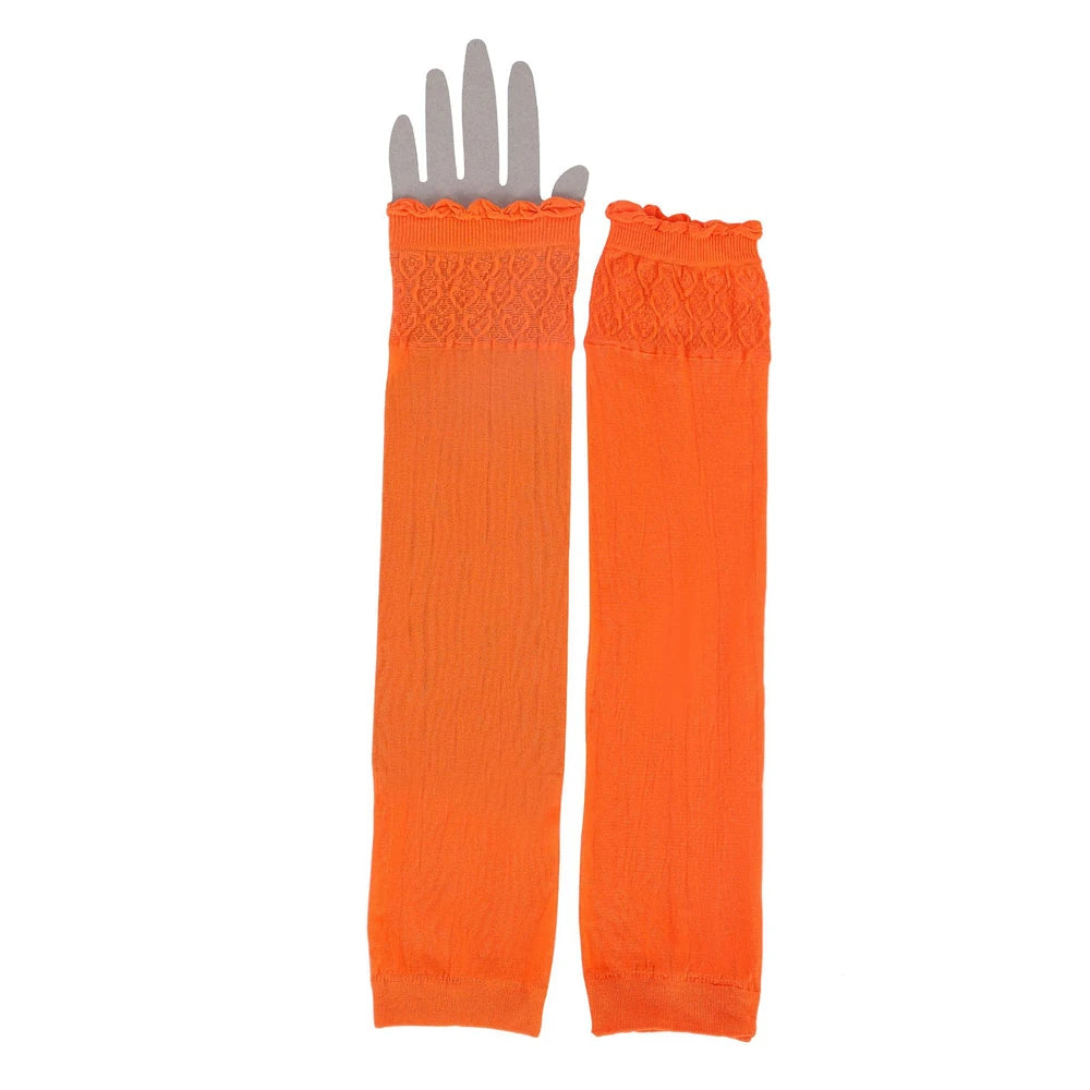 Islamic Muslim Sleeves Gloves Arm Cover Hijab Stretchy Fabric Arab Sleeves New Elastic Sun Protection Arm Warmer Middle East