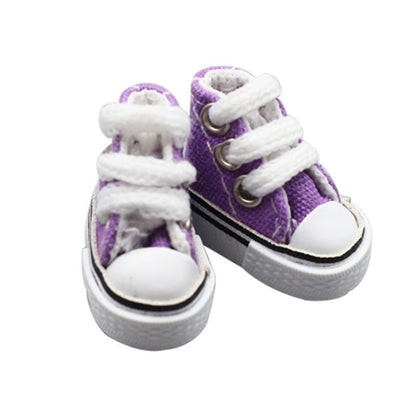 1 Pair 3.5cm Doll Shoes for Blyth Licca Jb Doll Mini Shoes for Russian Doll Sneakers Shoes for 1/12 BJD Doll Doll Accessories