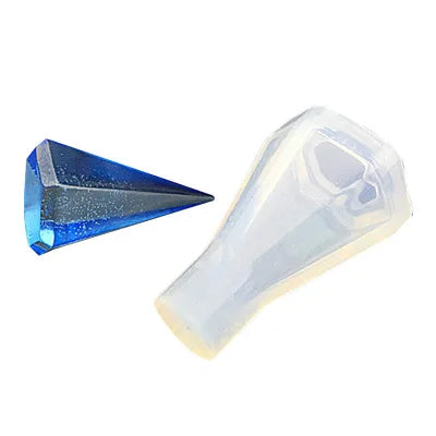 1PC Transparent Manual Three Cubic Resin Molds Pendant DIY Silicone Mold Dried Flower Jewelry Tools Accessories