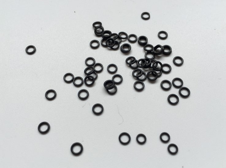 Rompin 100pcs/Bag 3.1mm 3.7mm Carp Fishing Round Rig Ring Fishing Tackle Accessories Quick Change O Rings