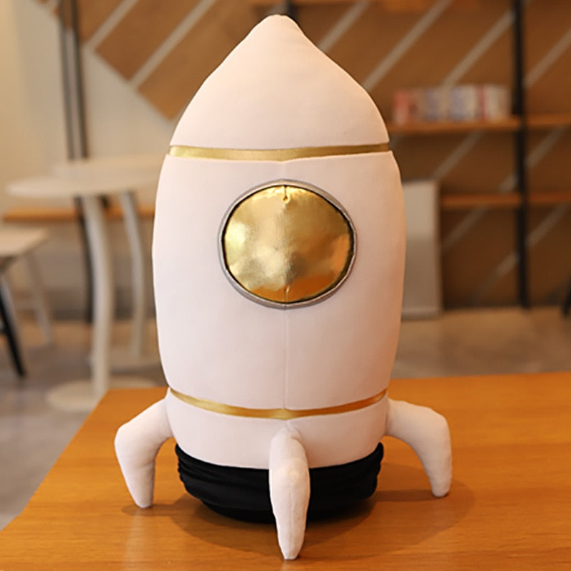 Plush Astronaut and Spaceship Toy Stuffed Soft Science Fiction Type Soft Doll Kids Toys Creative Toys Children Birthday