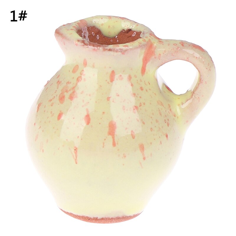 1/2/3/5/7/9pcs/Set Dollhouse Mini Ceramic Porcelain Vase Accessories Doll House Miniatures 1:12 Accessories Decorative Miniature