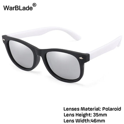 WarBlade Fashion Kids Sunglasses Children Polarized Sun Glasses Boys Girls Glasses Silicone Safety Baby Shades UV400 Eyewear