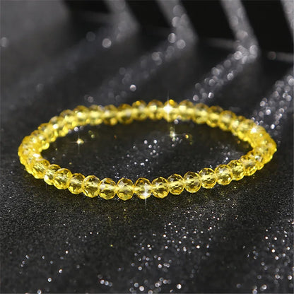 New Artificial Austria Crystal Bracelet Fashion Shiny Stone Beads Elasticity Rope Strand Bracelets for Women Jewelry