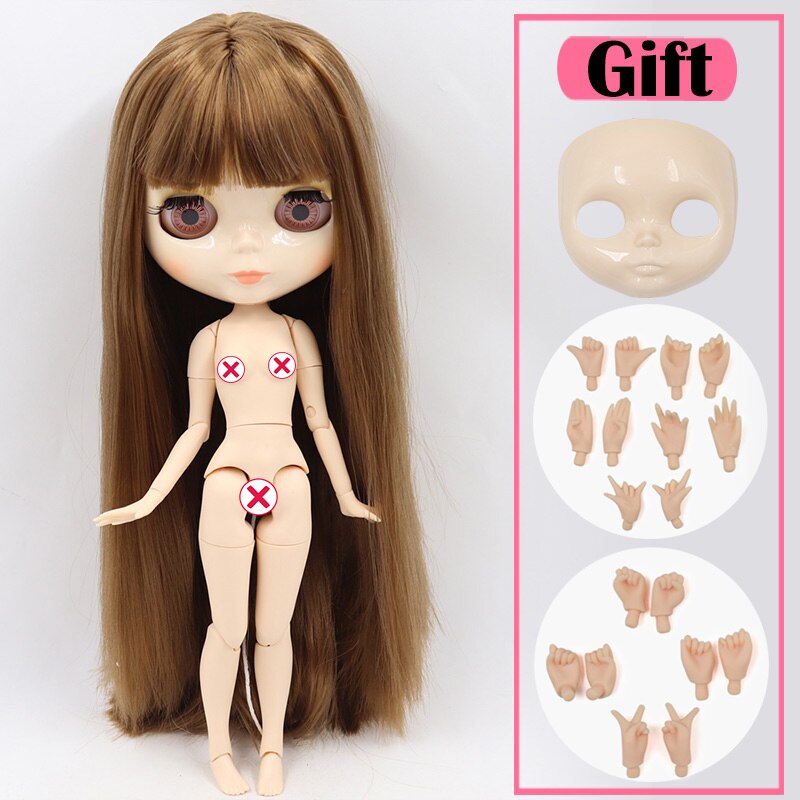 ICY DBS Blyth Doll No.3 Glossy Face White Skin Joint Body Special Price 1/6 BJD To