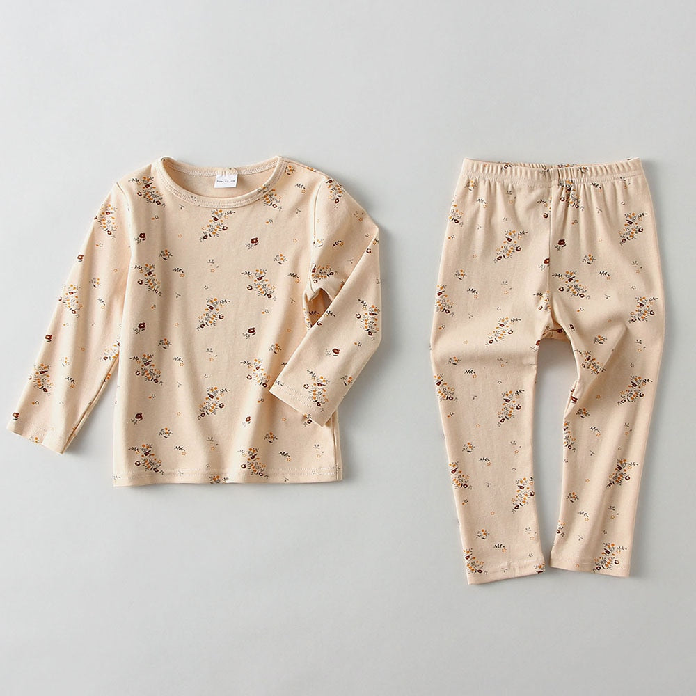 Christmas Kids Pajamas Set for Boys and Girls Cotton Children Autumn Homewear Cl