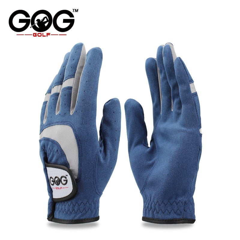 GOG 1pcs Golf Gloves Fabric Blue Glove Left Right Hand for Golfer Breathable